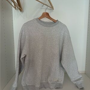 Vuori Light Gray Restore Oversized Crew 2.0